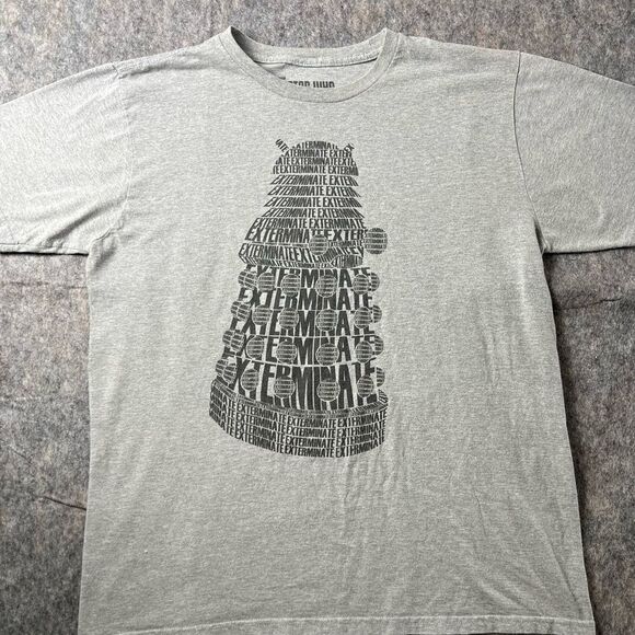 Doctor Who Adult New T-Shirt - XL- Dalek Made of Hundreds of Show Quotes #321 - Picture 1 of 5
